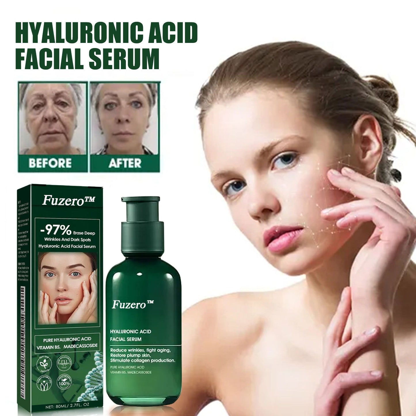 🔥👩⚕️Last Day Promotion 𝟕𝟎%𝐎𝐅𝐅 - Fuzero™ SkinFirming Rejuvenating Serum🔥