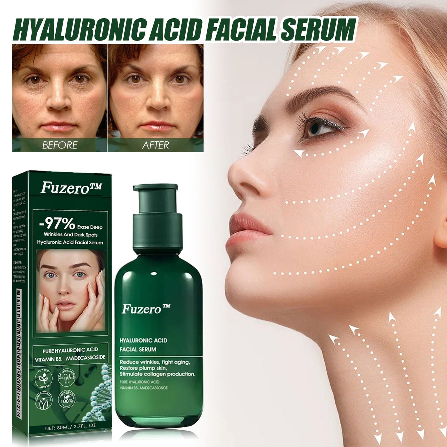 🔥👩⚕️Last Day Promotion 𝟕𝟎%𝐎𝐅𝐅 - Fuzero™ SkinFirming Rejuvenating Serum🔥
