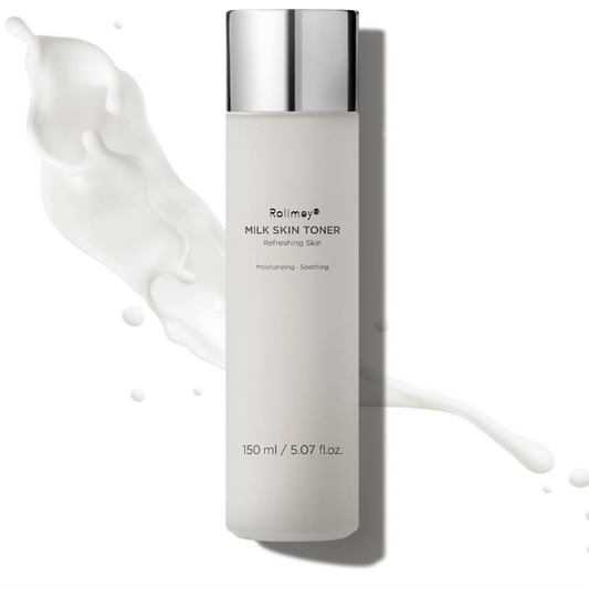 Rolimey® Milk Skin Rice Toner - Deep Moisturizing, Hydrating and Refreshing for face, Niacinamide, Ceramide, Rice Bran Extract, Nature-Oriented