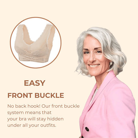 flysmus™ Buckle Bra – Comfy Front Cross Side Buckle Lace Bra