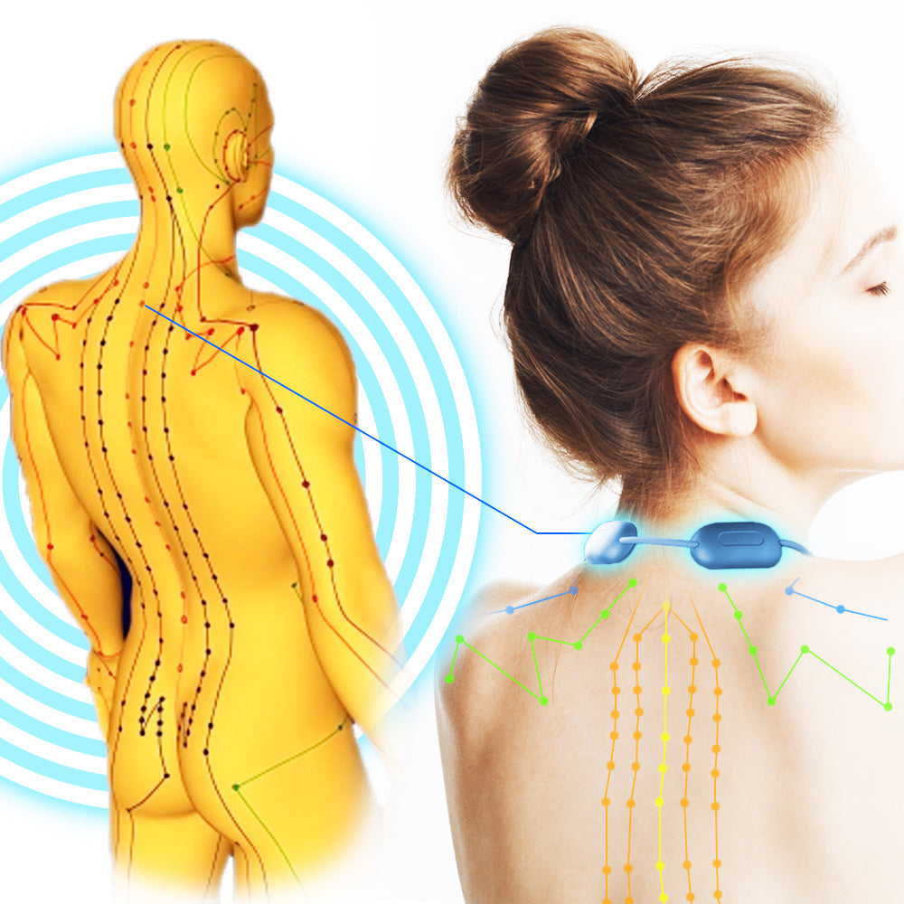 AcuPro EMS Neck Acupoints Massage Lymphvitic Device
