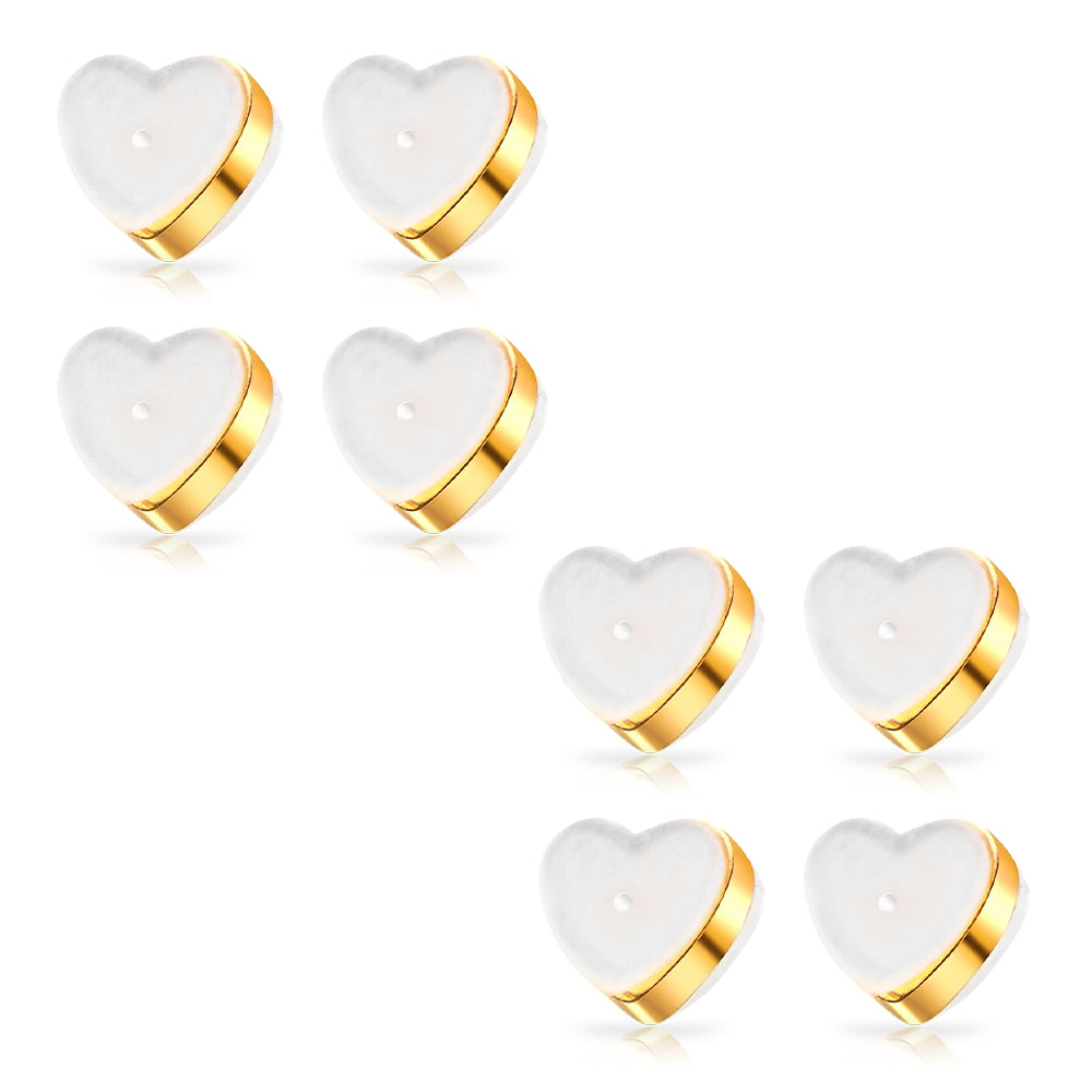 Eilisra 18K Titan Platinum Alloy Lymphvitic Earring Backs