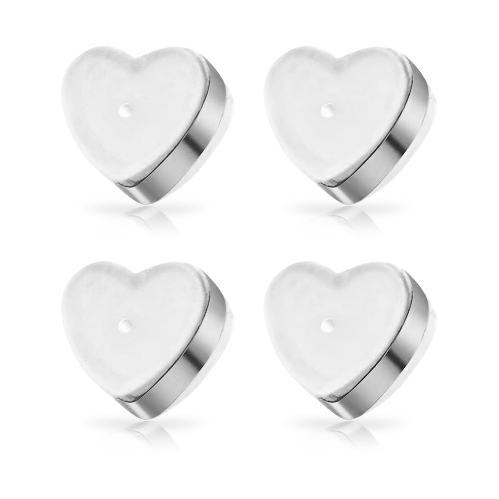 Eilisra 18K Titan Platinum Alloy Lymphvitic Earring Backs