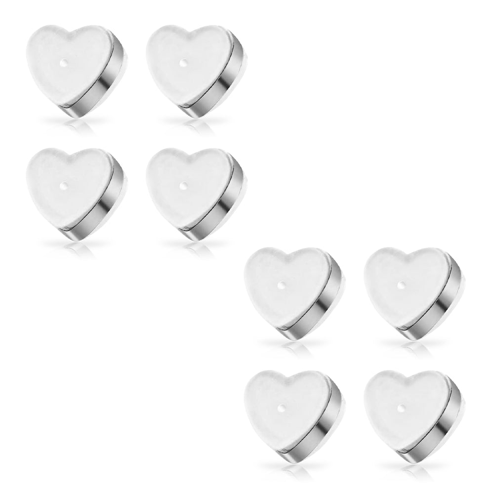 Eilisra 18K Titan Platinum Alloy Lymphvitic Earring Backs