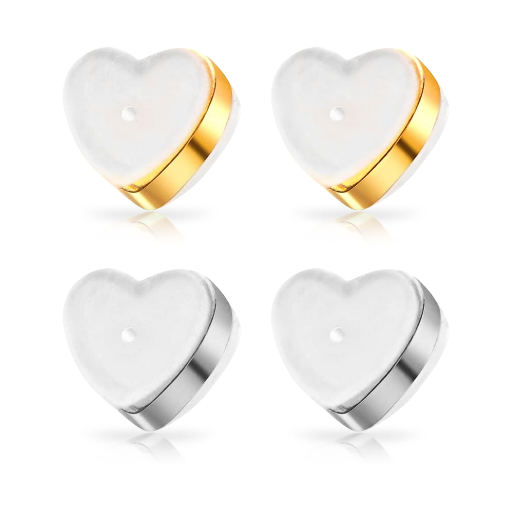 Eilisra 18K Titan Platinum Alloy Lymphvitic Earring Backs