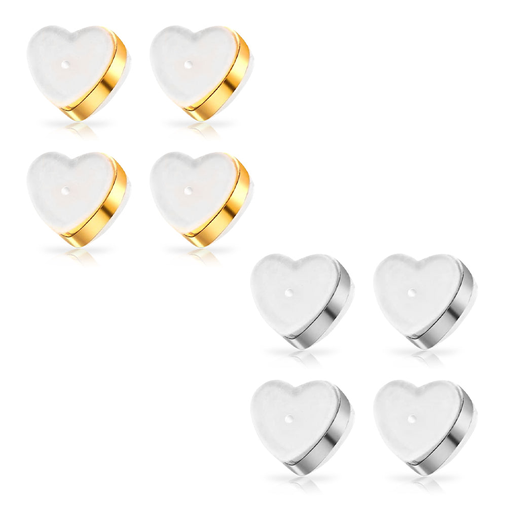 Eilisra 18K Titan Platinum Alloy Lymphvitic Earring Backs