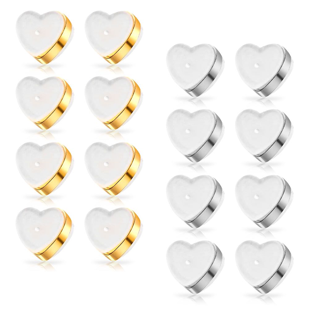 Eilisra 18K Titan Platinum Alloy Lymphvitic Earring Backs