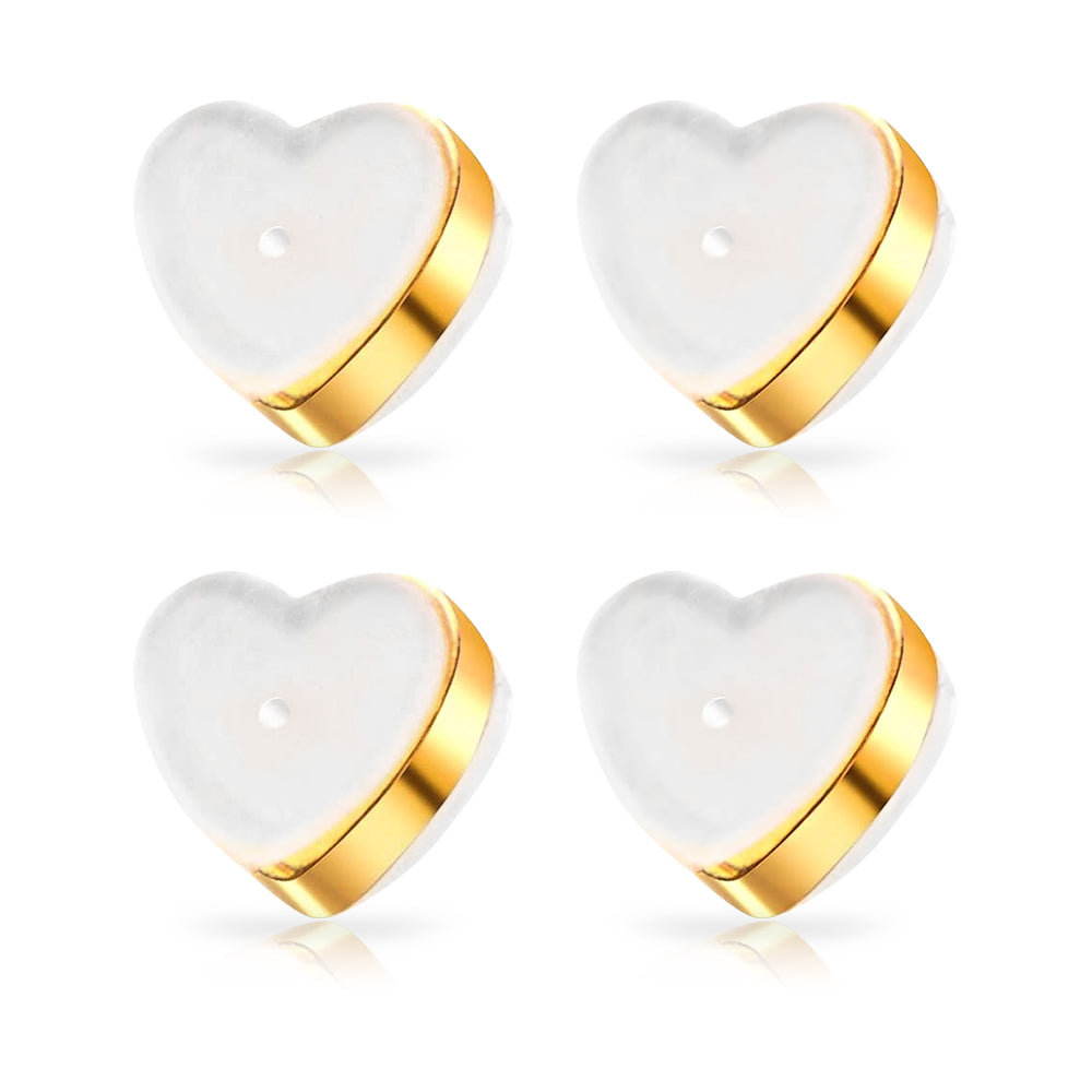 Eilisra 18K Titan Platinum Alloy Lymphvitic Earring Backs