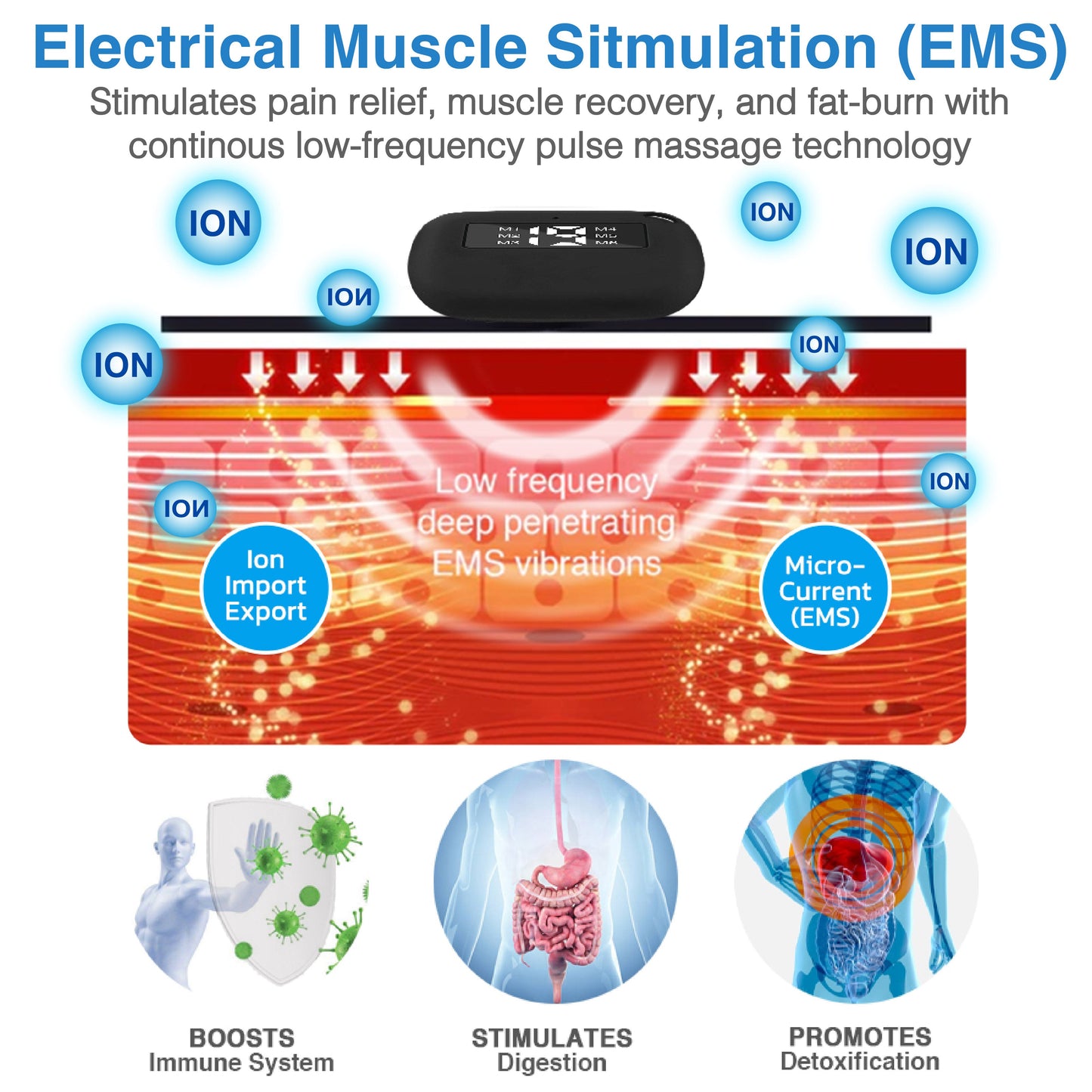 TINYPRO EMS Microcurrent Lymph Massage Device