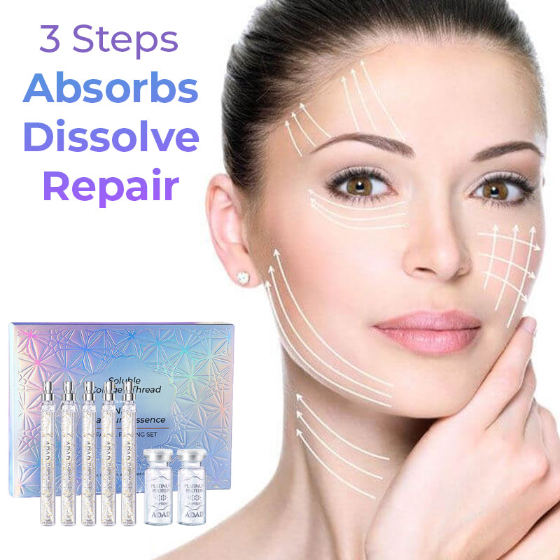 Soluble Collagen Thread & Nano Platinum Essence Facial Firming Set