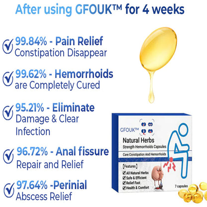 GFOUK™ PRO Natural Herbal Strength Hemorrhoid Capsules