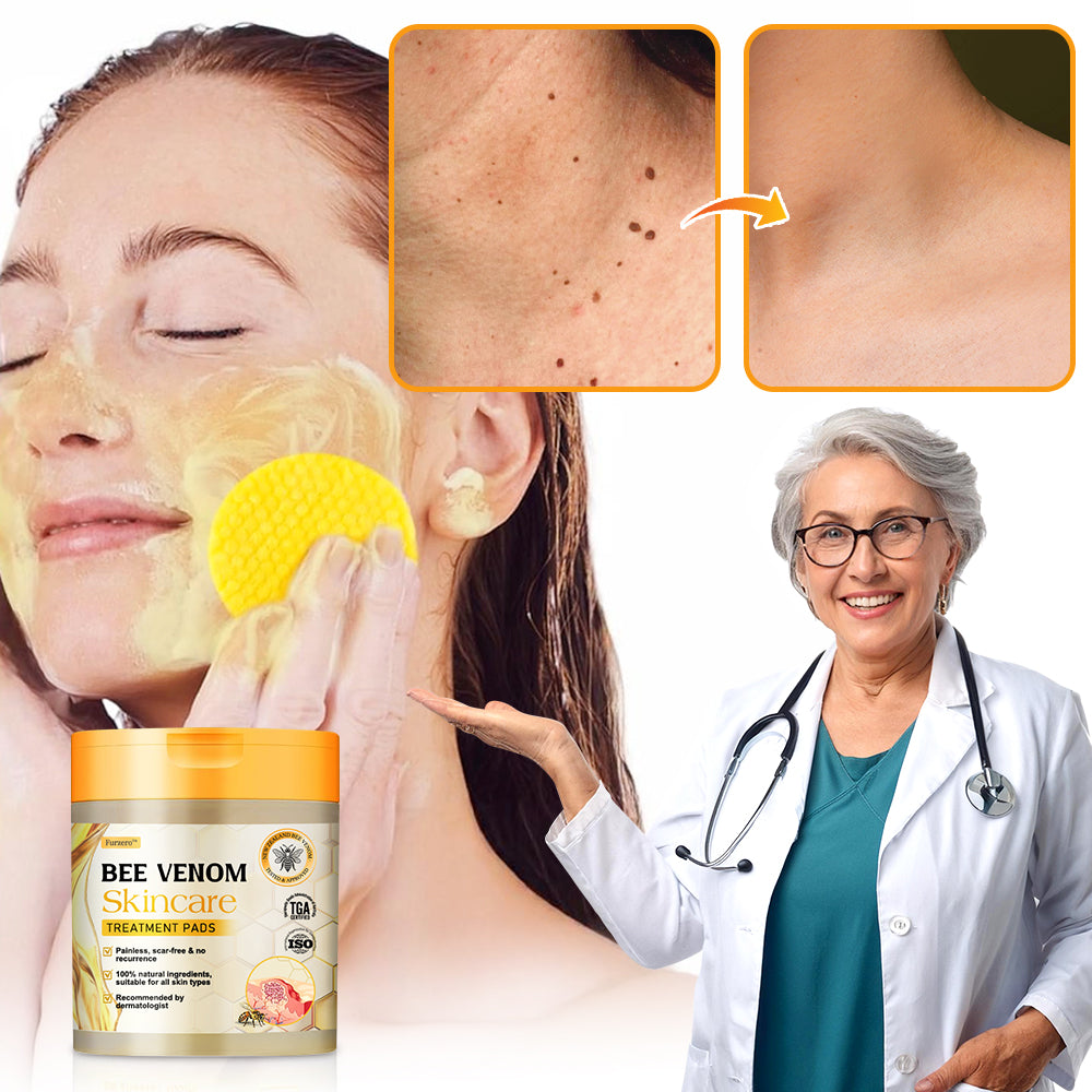 Furzero™ Bee Venom Skincare Treatment Pads (👩🏼⚕️AAD Recommended)