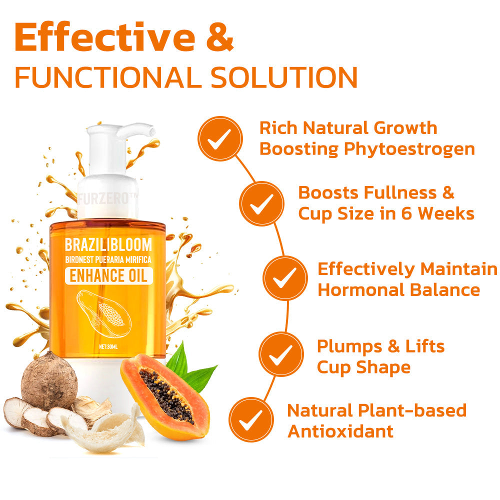 🌍✚Furzero™ BraziliBloom Birdnest Pueraria Mirifica Enhance Oil