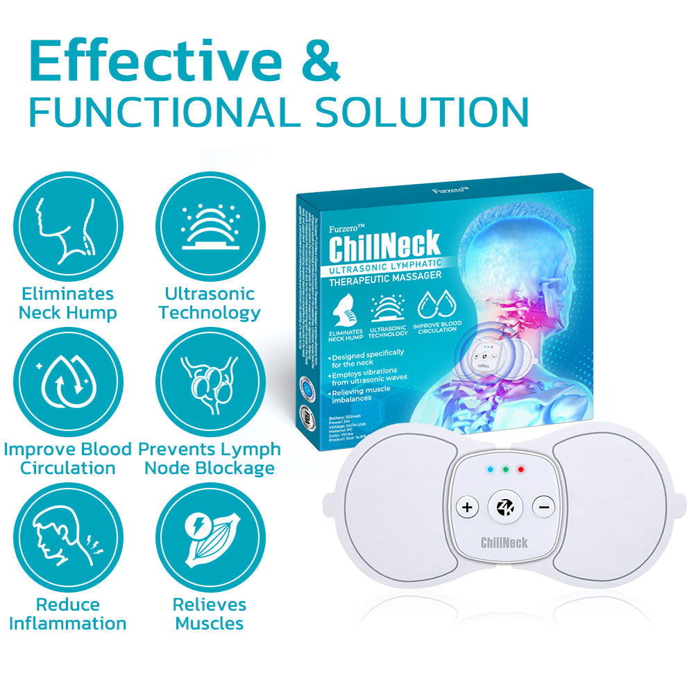 Furzero™ ChillNeck Ultrasonic Lymphatic Therapeutic Massager