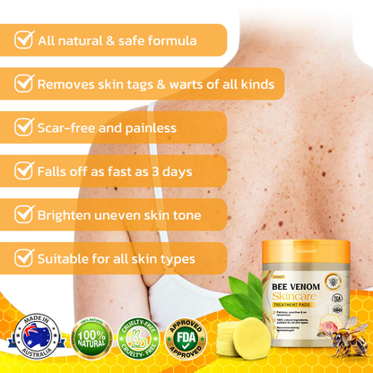 Furzero™ Bee Venom Skincare Treatment Pads (👩🏼⚕️AAD Recommended)