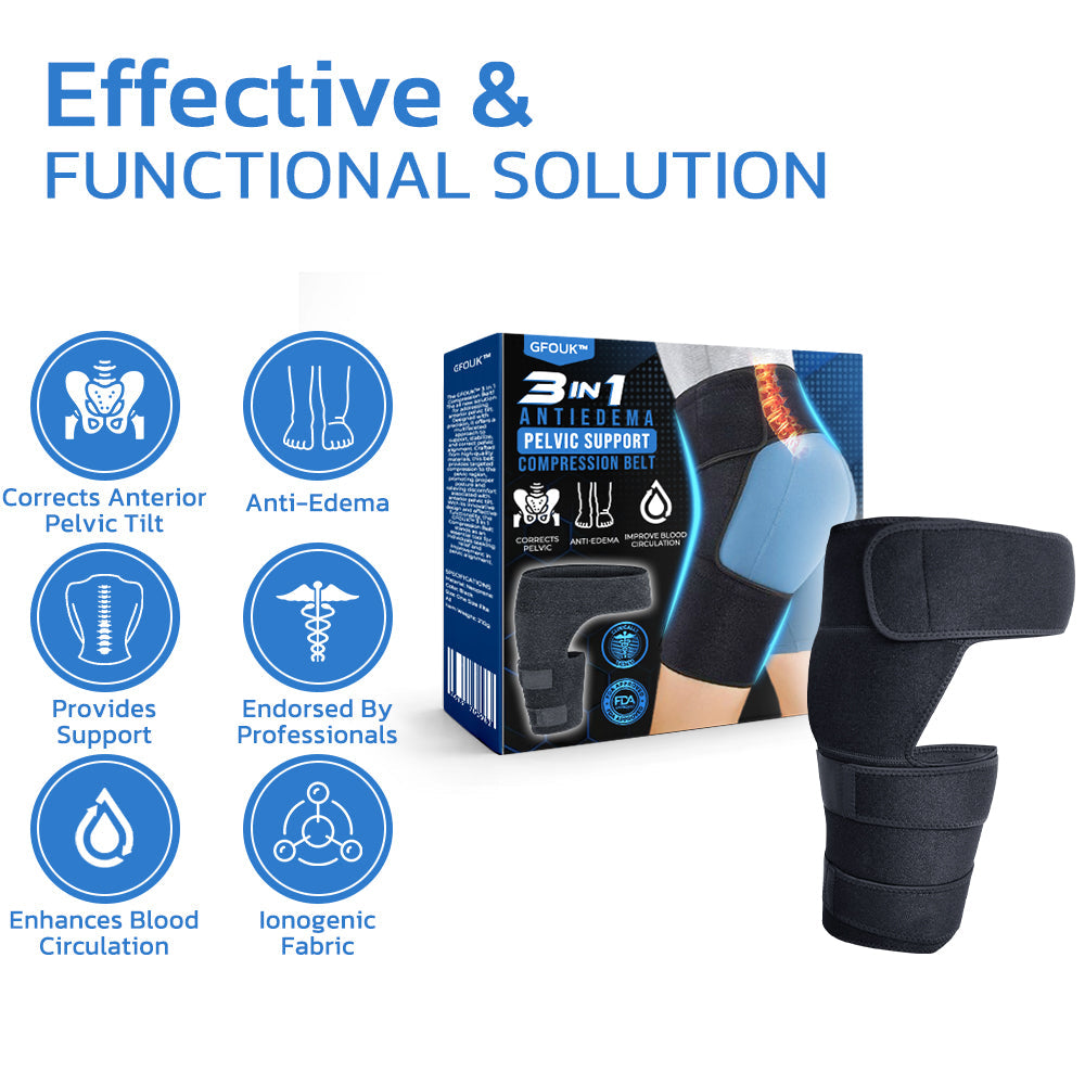 GFOUK™ 3 in 1 AntiEdema Pelvic Support & Compression Belt