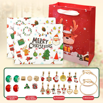 Golden Christmas Advent Calendars Bracelet