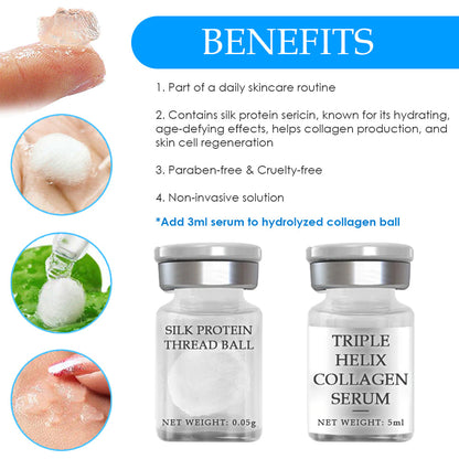 Soluble Silk Protein Thread Ball Collagen Serum