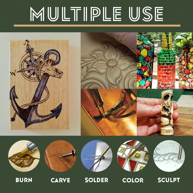 DIY Leather Pyrography Pen Set