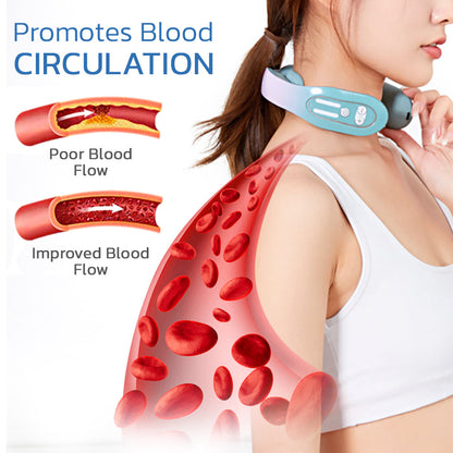 Neck EMS Acupoints Lymphvity Massager