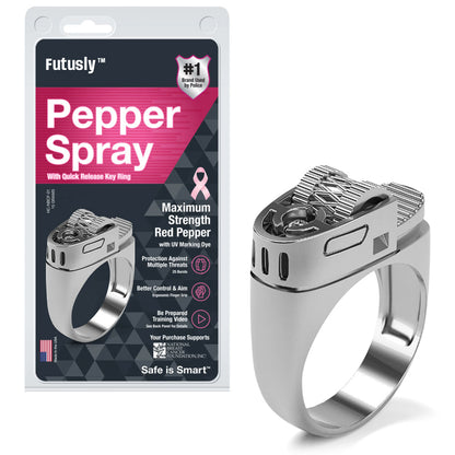 Futusly™ Speederupt 30 Bursts Pepper Spray Ring
