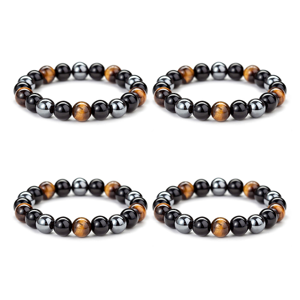 Triple Hematite Magnetisch Therapy Bracelet