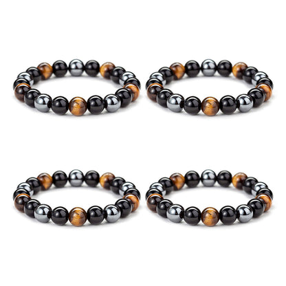 Triple Hematite Magnetisch Therapy Bracelet