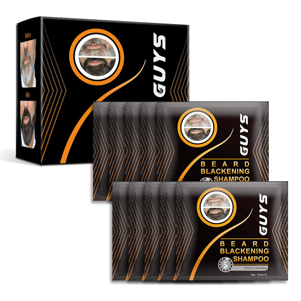 Guys Natural Darkening Beard Shampoo