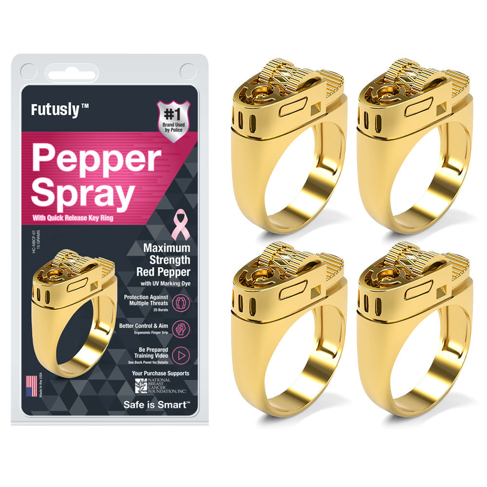 Futusly™ Speederupt 30 Bursts Pepper Spray Ring