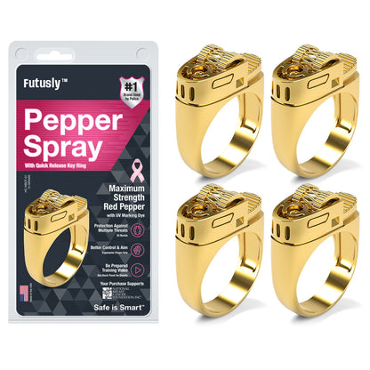 Futusly™ Speederupt 30 Bursts Pepper Spray Ring