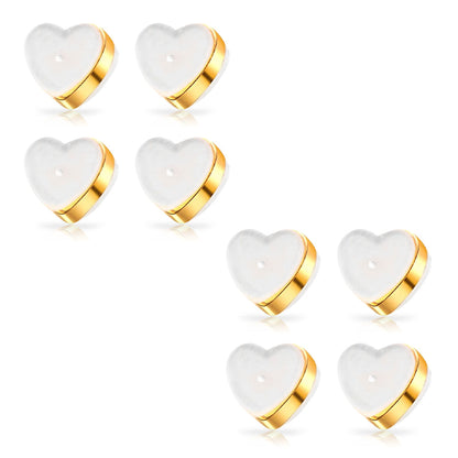 Eilisra 18K Titan Platinum Alloy Lymphvitic Earring Backs