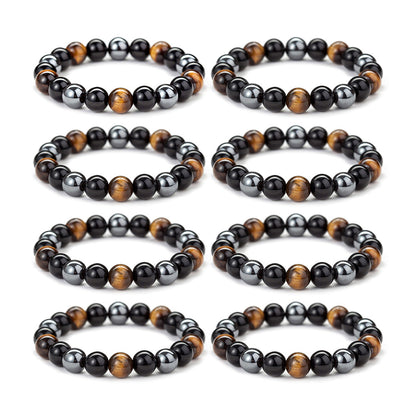 Triple Hematite Magnetisch Therapy Bracelet