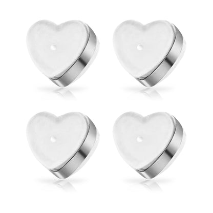 Eilisra 18K Titan Platinum Alloy Lymphvitic Earring Backs