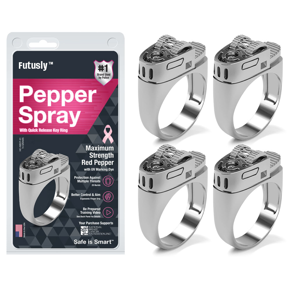 Futusly™ Speederupt 30 Bursts Pepper Spray Ring