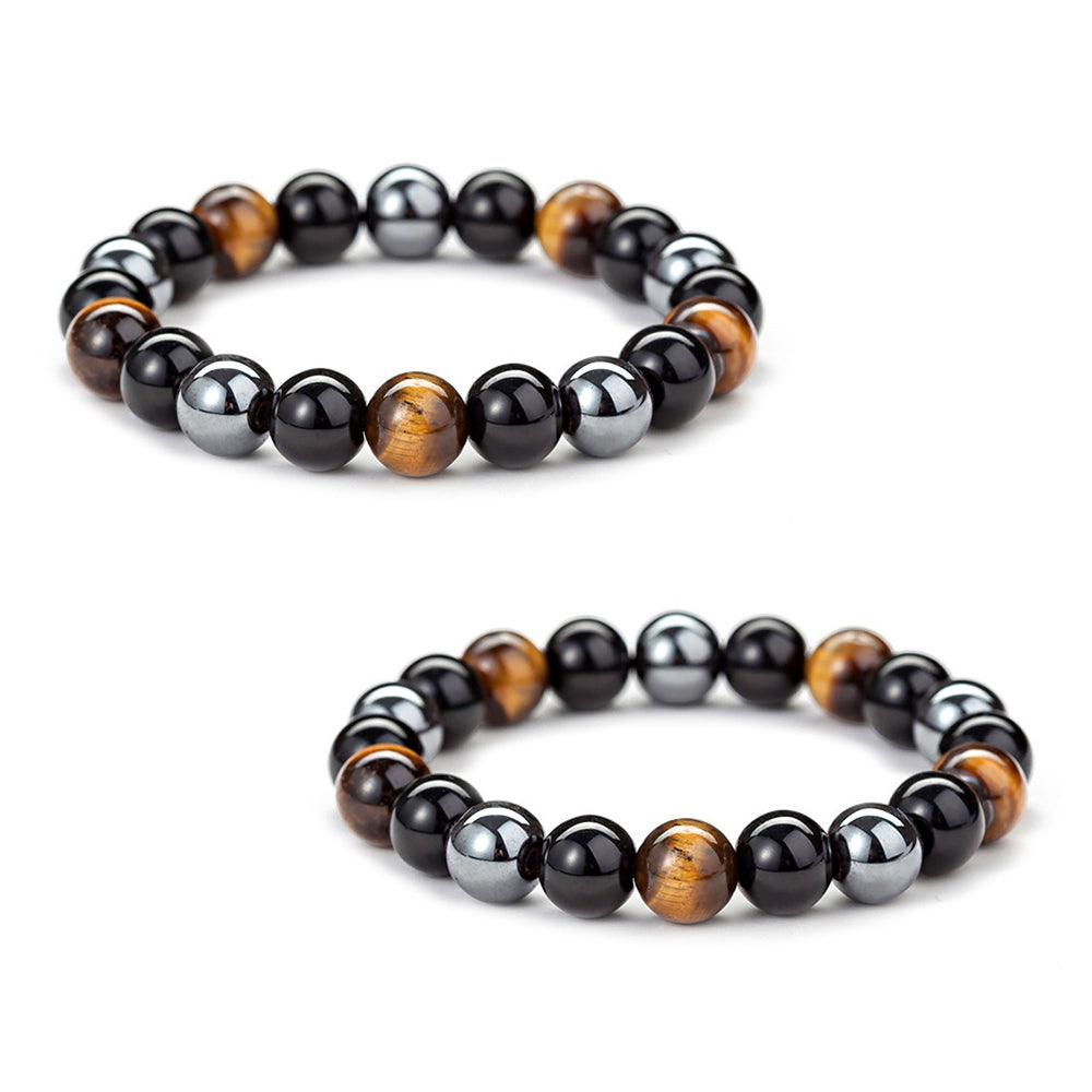Triple Hematite Magnetisch Therapy Bracelet