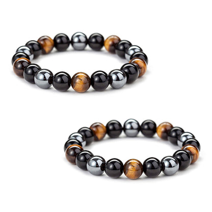 Triple Hematite Magnetisch Therapy Bracelet