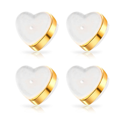 Eilisra 18K Titan Platinum Alloy Lymphvitic Earring Backs