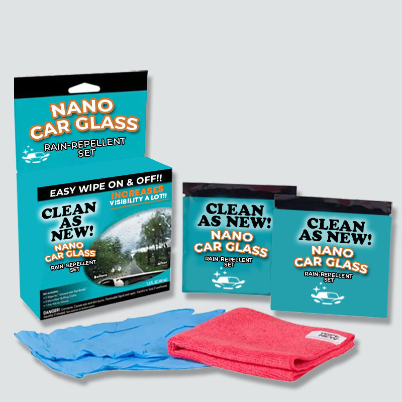 Nano Car Glass Rain Repellent Set