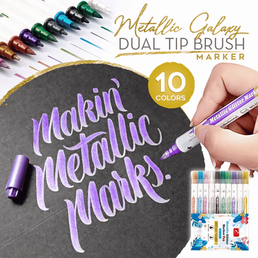 Eilisra Metallic Galaxy Dual Tip Brush Marker